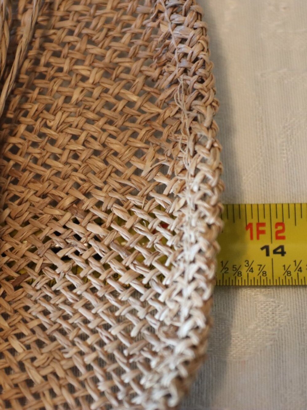 Villager Open Weave Straw Hat Twisted Raffia Tie Lightweight Summer Beach - Picture 8 of 14